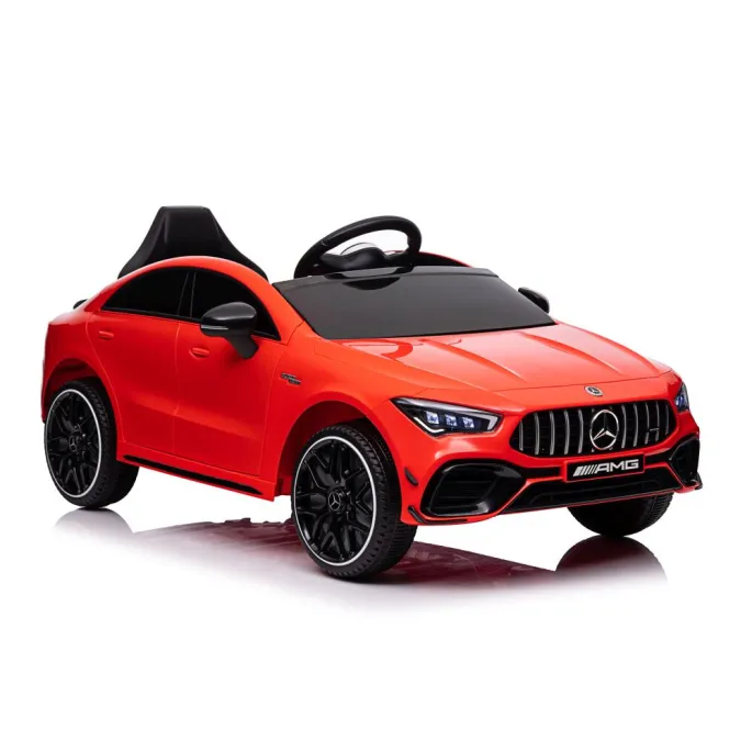 Auto elektryczne Mercedes CLA 45s czerwony z napędem na cztery koła