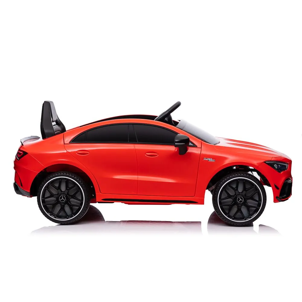 Zabawka samochód Mercedes CLA 45s czerwony, model AMG 4x4, dla maluchów