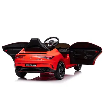 Elektryczny samochód czerwony Mercedes AMG 4x4 zabawkowy dla dziecka
