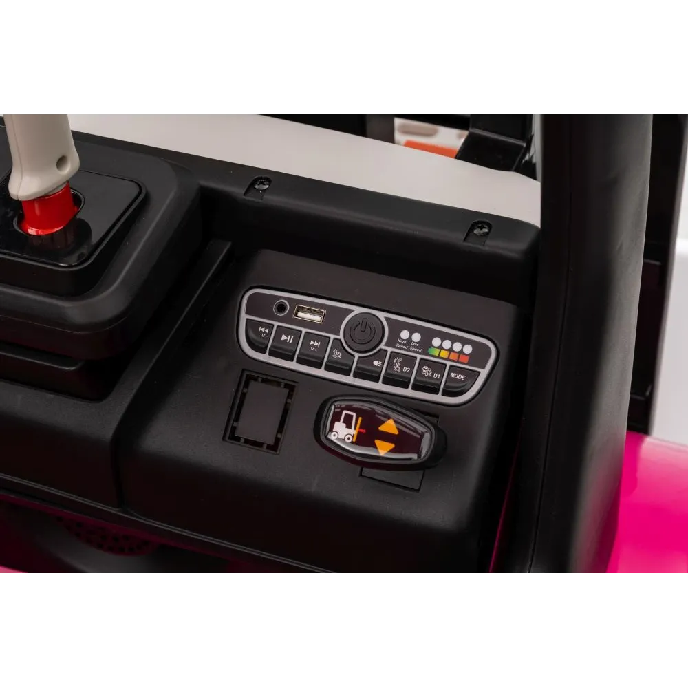 Wózek Widłowy Na Akumulator XMX638 Różowy