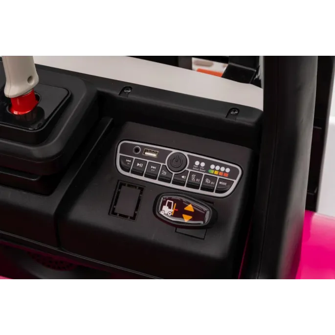 Wózek Widłowy Na Akumulator XMX638 Różowy