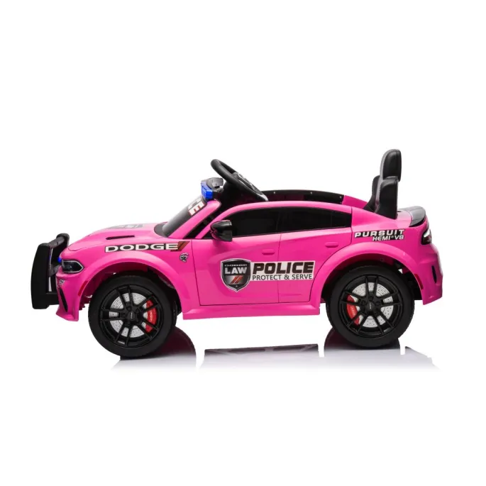 Auto Na Akumulator Dodge Charger Policyjny Różowy