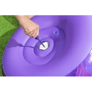 Ergonomiczny fotel dmuchany LED do pokoju dziecięcego lub salonu