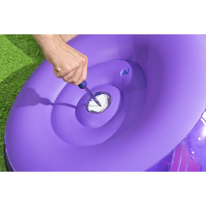 Ergonomiczny fotel dmuchany LED do pokoju dziecięcego lub salonu