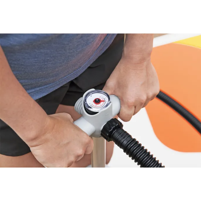 Pompka ręczna z funkcją pompowania i wypompowywania powietrza