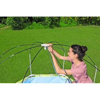 Basen stelażowy Bestway dla dzieci, prezentacja zestawu z akcesoriami