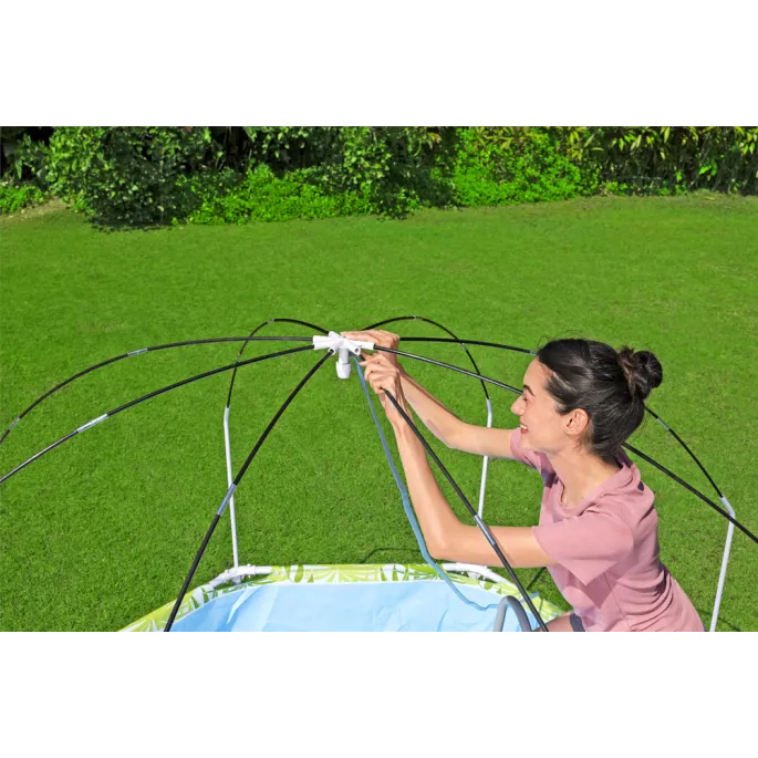 Basen stelażowy Bestway dla dzieci, prezentacja zestawu z akcesoriami