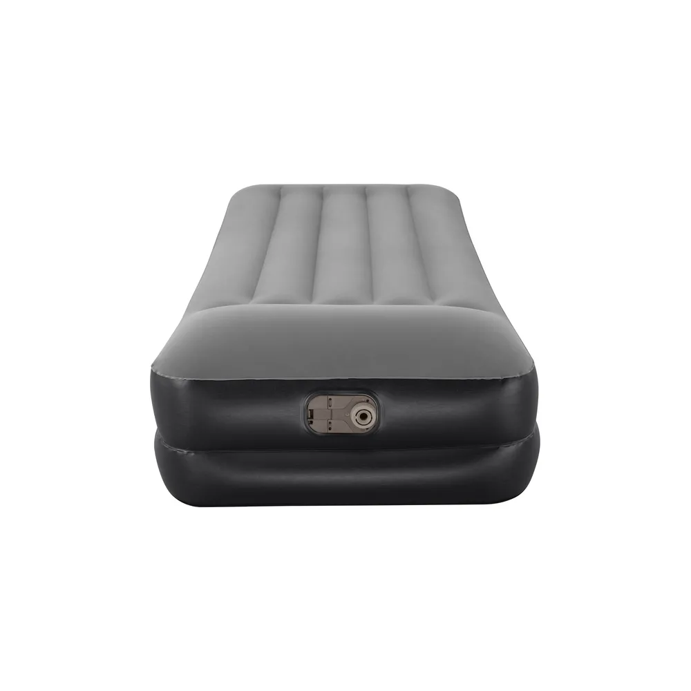 Materac welurowy jednoosobowy Bestway 67401 przygotowany do spania