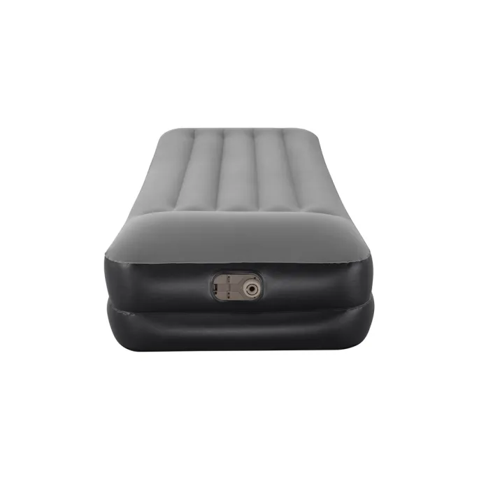 Materac welurowy jednoosobowy Bestway 67401 przygotowany do spania