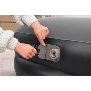 Widok powierzchni materaca welurowego Bestway z teksturowanym wykończeniem