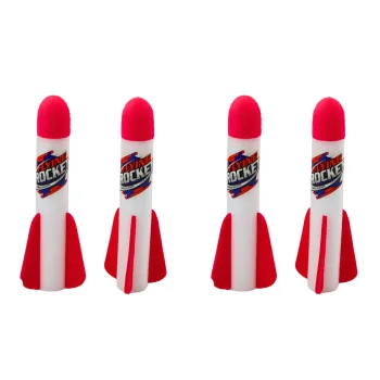 Trzy wyrzutnie rakiet piankowych idealne na świeże powietrze