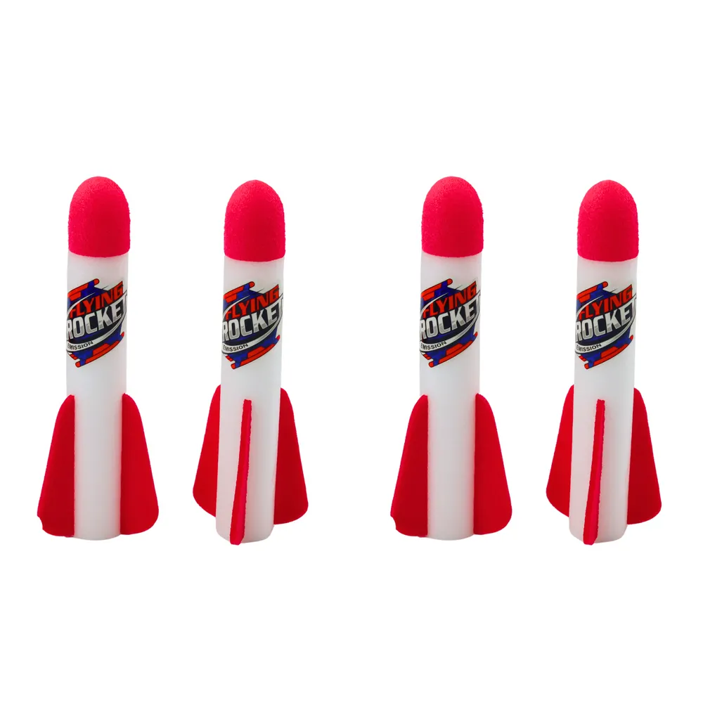 Trzy wyrzutnie rakiet piankowych idealne na świeże powietrze