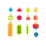 Klocki dla dzieci w estetycznym opakowaniu, idealne na prezent i do zabawy