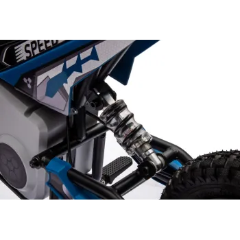 Zabawka motor crossowy na akumulator 36V niebieski z solidną konstrukcją