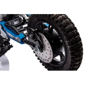 Motocykl crossowy dla dzieci A9901 36V w kolorze niebieskim przeznaczony na prezent