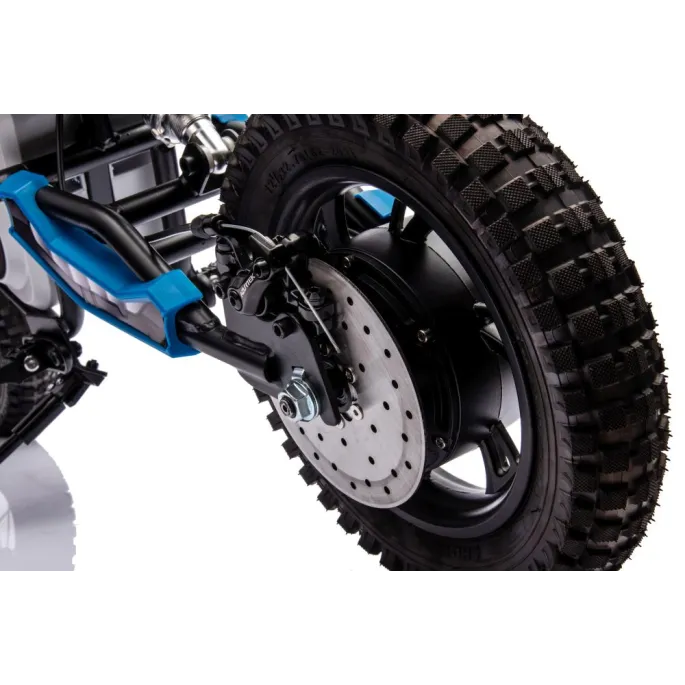 Motocykl crossowy dla dzieci A9901 36V w kolorze niebieskim przeznaczony na prezent