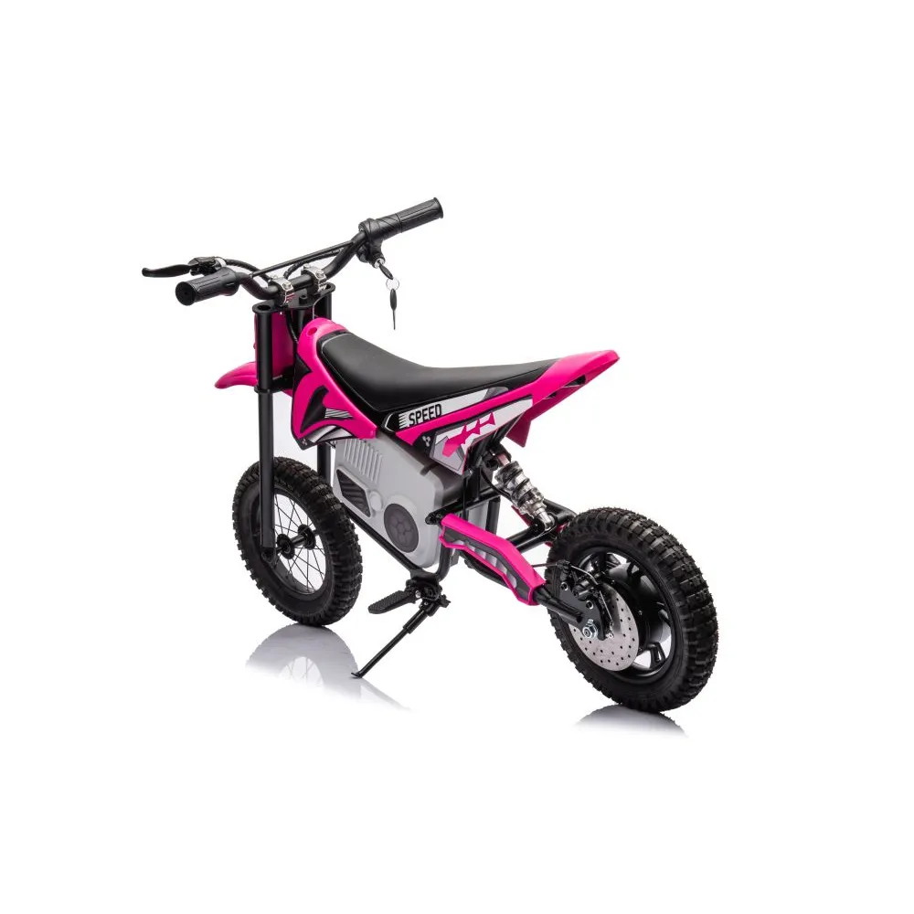 Motor elektryczny crossowy model różowy prezentacja