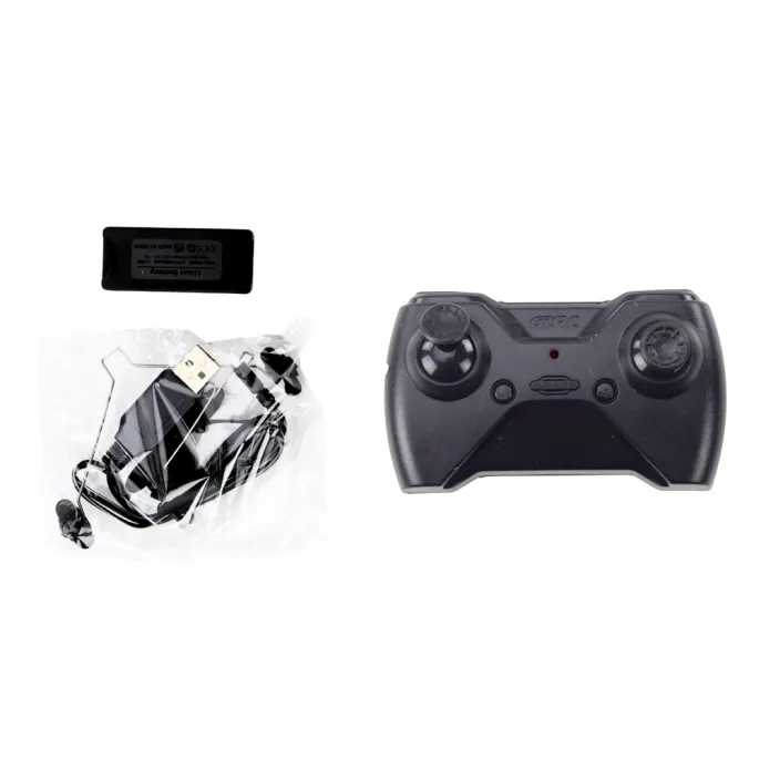 Opakowanie zestawu z samolotem RC 4D-G2 i widocznymi elementami