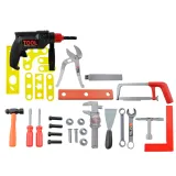 Skrzynka z narzędziami zabawkowymi dla małych majsterkowiczów