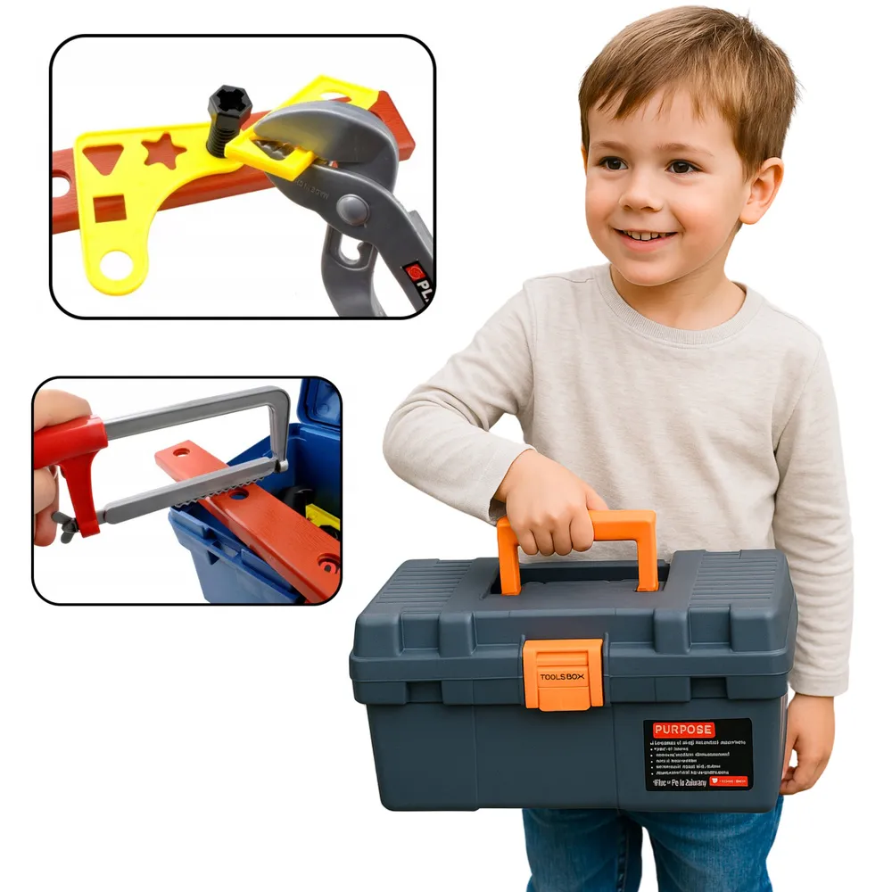 Zabawka edukacyjna – narzędzia i wiertarka w zestawie