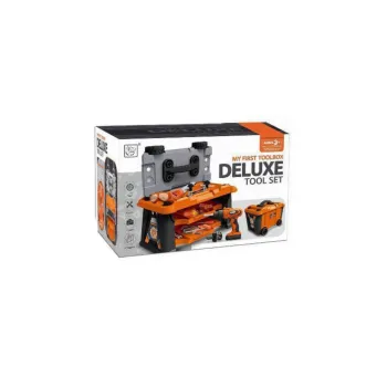 Skrzynka narzędziowa z przyborami dla małego majsterkowicza