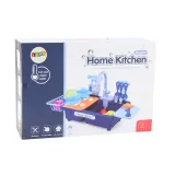 Kolorowy zlewozmywak edukacyjny z suszarką i plastikowymi owocami