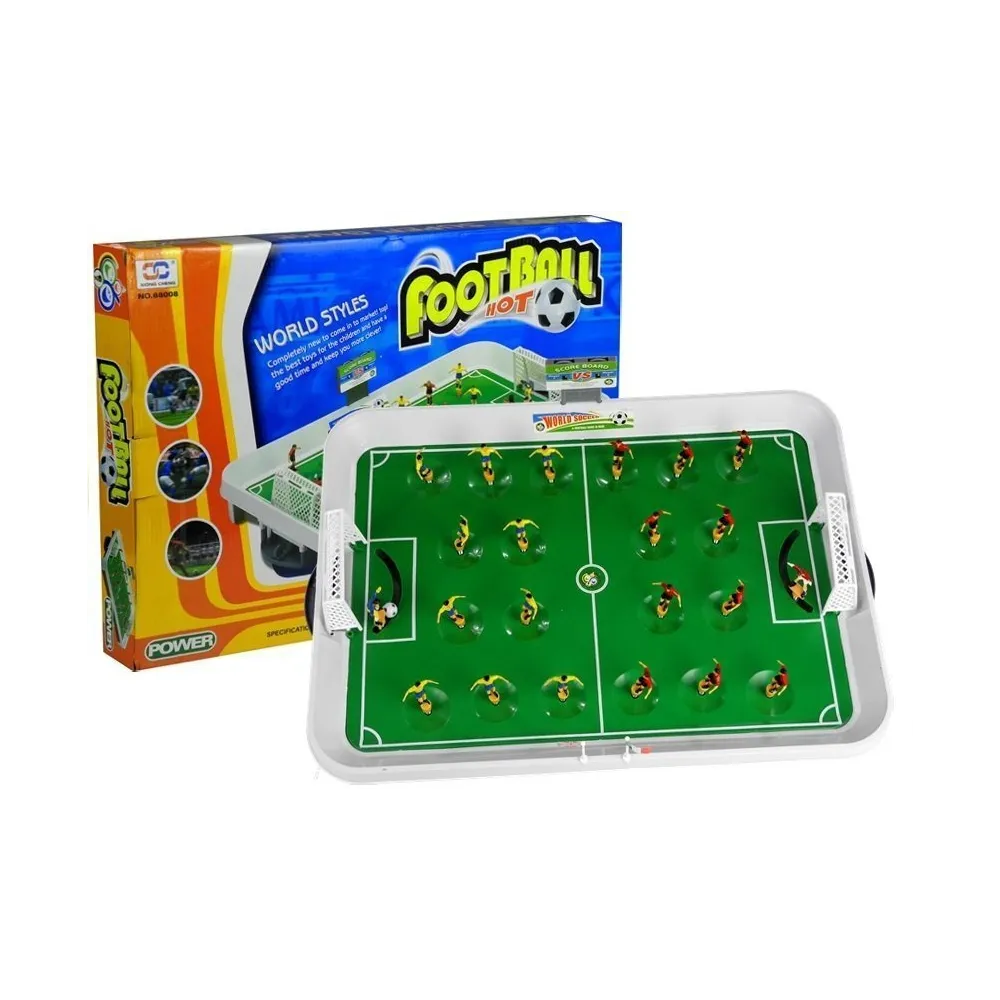 duże boisko do gry w piłkarzyki na sprężynkach z akcesoriami widocznymi na zdjęciu