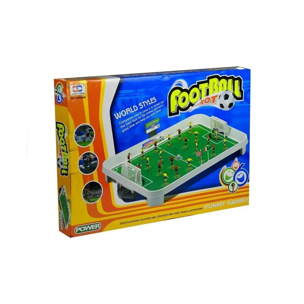 kompletny zestaw piłkarzyków football z bramkami, tablicą wyników i piłką