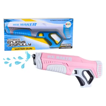 Automatyczny pistolet na wodę różowy dla dzieci i dorosłych 350 ml