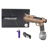 Automatyczny pistolet na wodę z przezroczystym pojemnikiem w kolorze brązowym