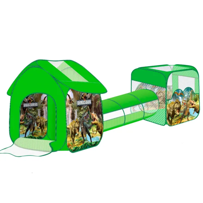 Suchy basen dinozaury z tunelem i namiotem dla dzieci powyżej 3 lat