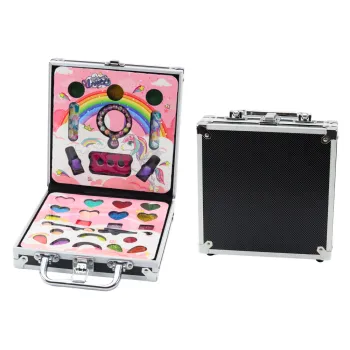 Zestaw Piękności W Walizce Cienie Brokaty Lakiery Czarna