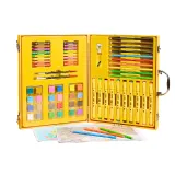 Kolorowy zestaw 84 elementów plastycznych dla małego artysty