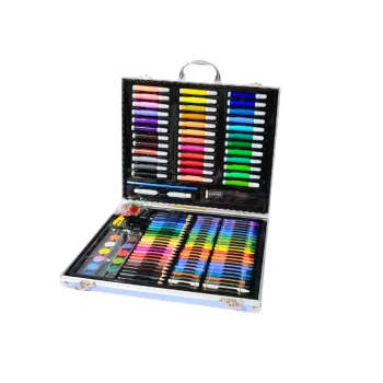 Zestaw Artystyczny W Walizce Z Jednorożcem Niebieska 150 El