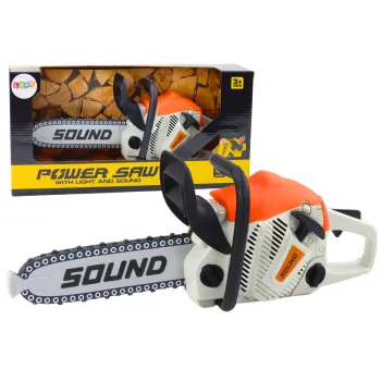 Zabawka piła spalinowa z ruchomym łańcuchem dla dzieci