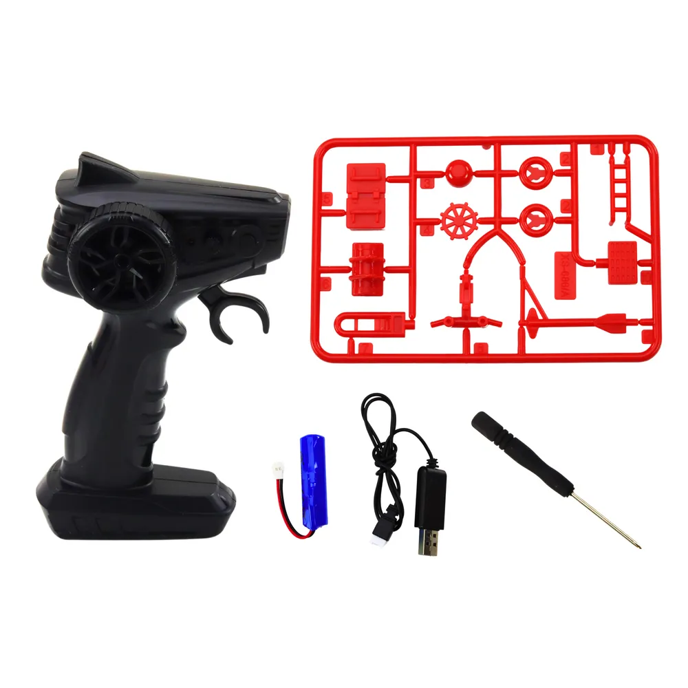 Nowoczesny design motorówki RC z ergonomicznym sterowaniem