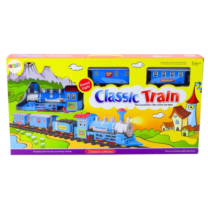 Zestaw kolejka z efektami dźwiękowymi dla dzieci powyżej 3 lat