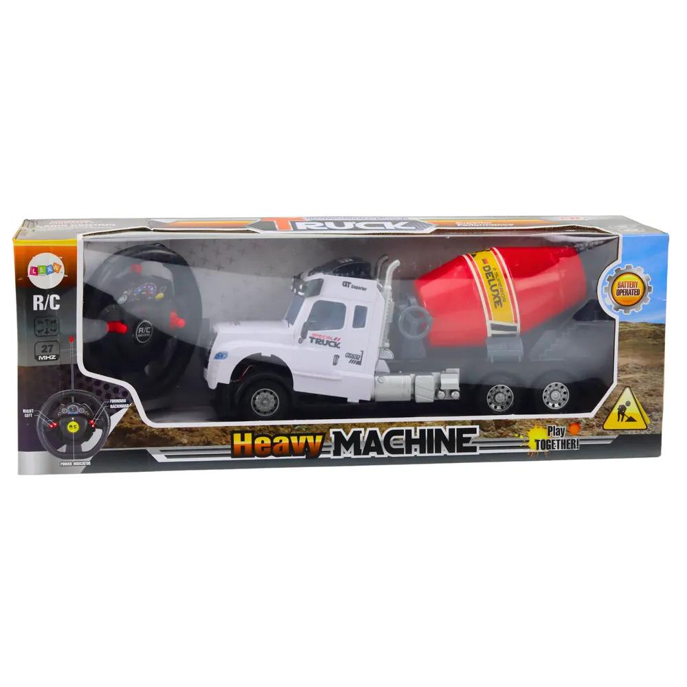 Pojazd budowlany RC betoniarka z pilotem oraz szczegółowym designem