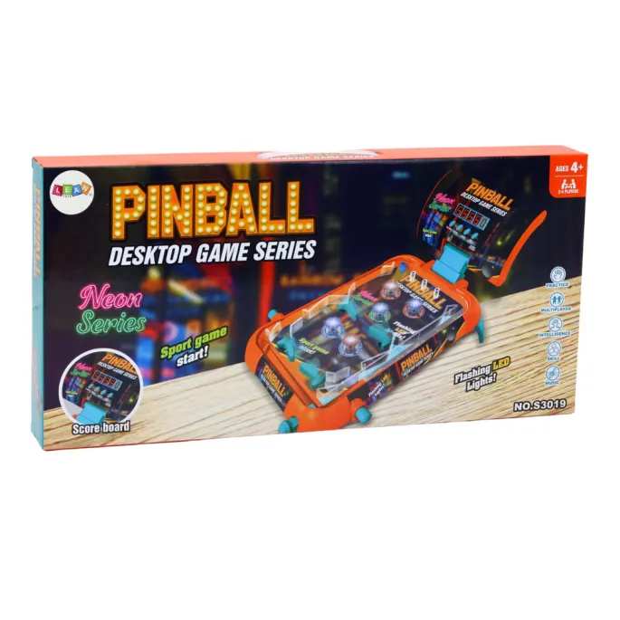 Rodzinna gra pinball LED z dźwiękami, idealna na prezent i wspólne chwile