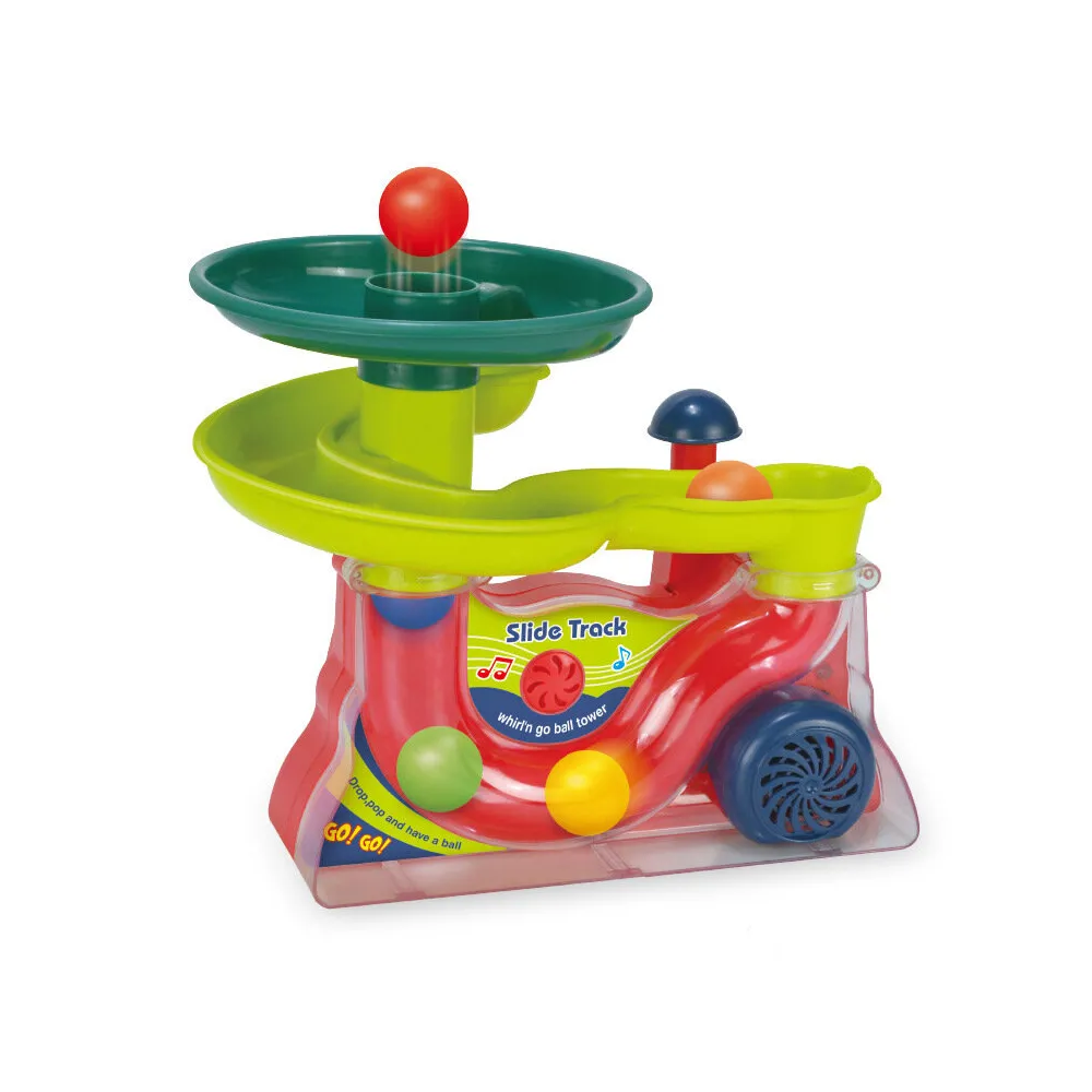 Interaktywna zjeżdżalnia dla piłek z efektami dźwiękowymi idealna dla dzieci