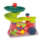 Interaktywna zjeżdżalnia dla piłek z efektami dźwiękowymi idealna dla dzieci