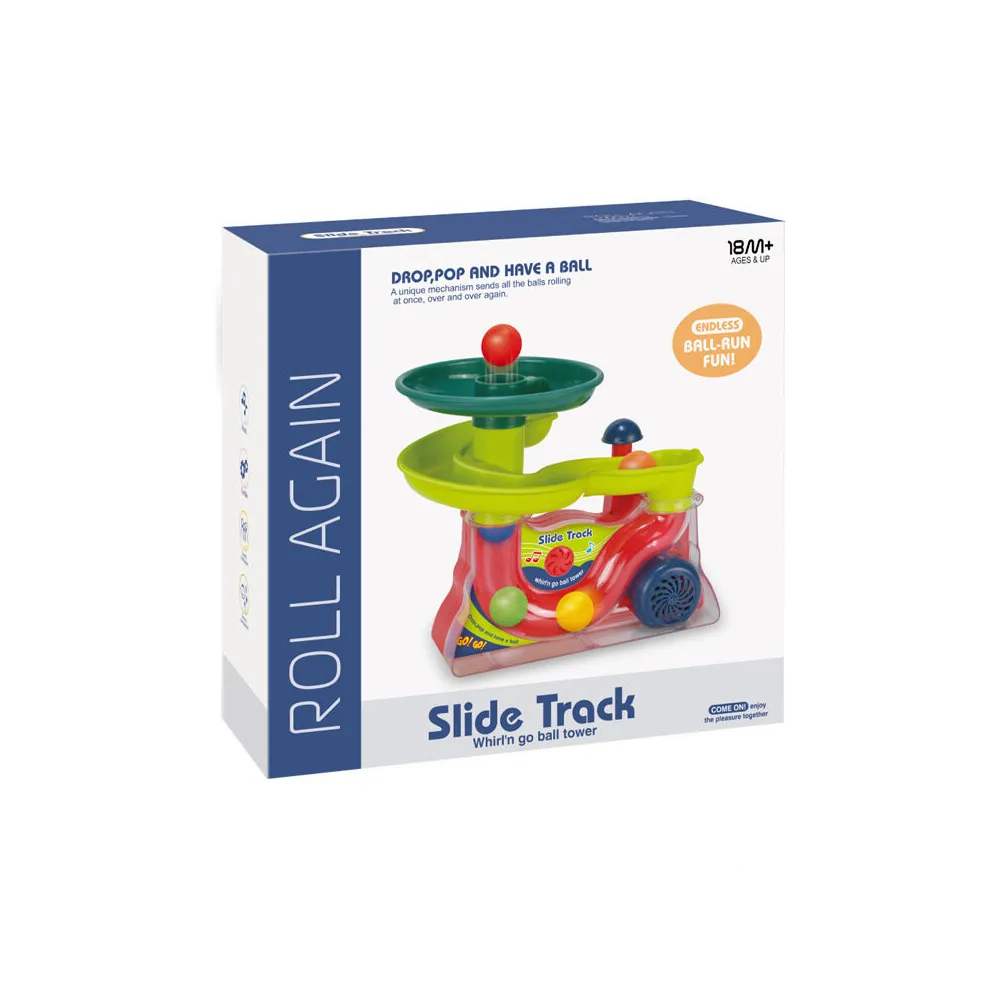 Fontanna zjeżdżalnia wspierająca kreatywność oraz koordynację wzrokowo-ruchową