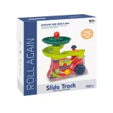 Fontanna zjeżdżalnia wspierająca kreatywność oraz koordynację wzrokowo-ruchową