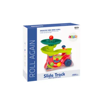 Bezpieczna fontanna zjeżdżalnia z piłeczkami dla dzieci powyżej 3 lat