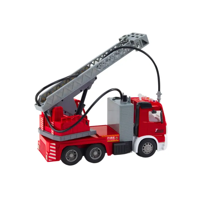 Pojazd strażacki z gumowymi kołami i certyfikatem bezpieczeństwa