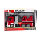 Realistyczna zabawka strażacka z wytrzymałą konstrukcją i światłami