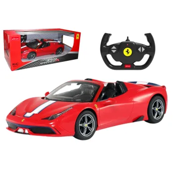 Czerwone zdalnie sterowane Ferrari Laferrari Aperta w skali 1:14