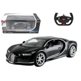 Czarny samochód RC Bugatti Chiron 1:14 – realistyczny model zdalnie sterowany