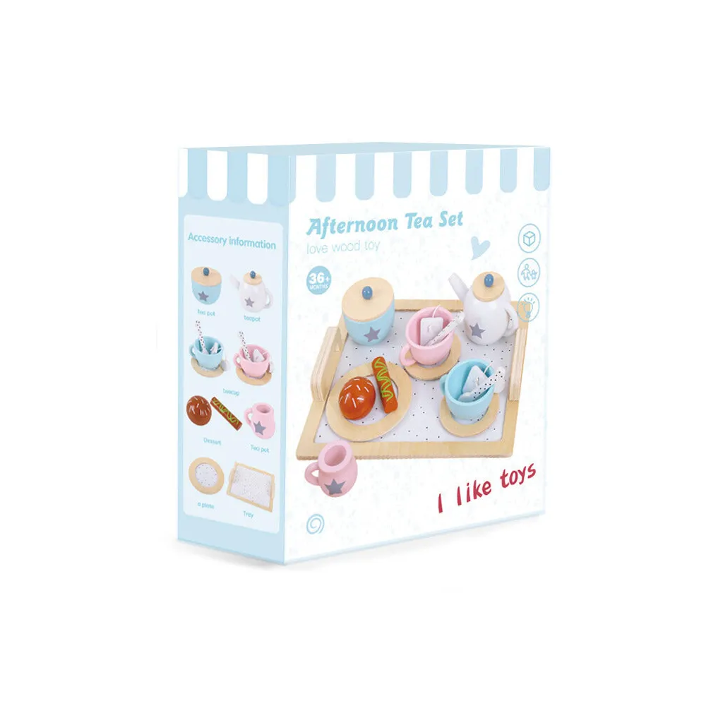 Edukacyjny serwis kawowy i herbaciany z akcesoriami dla dzieci