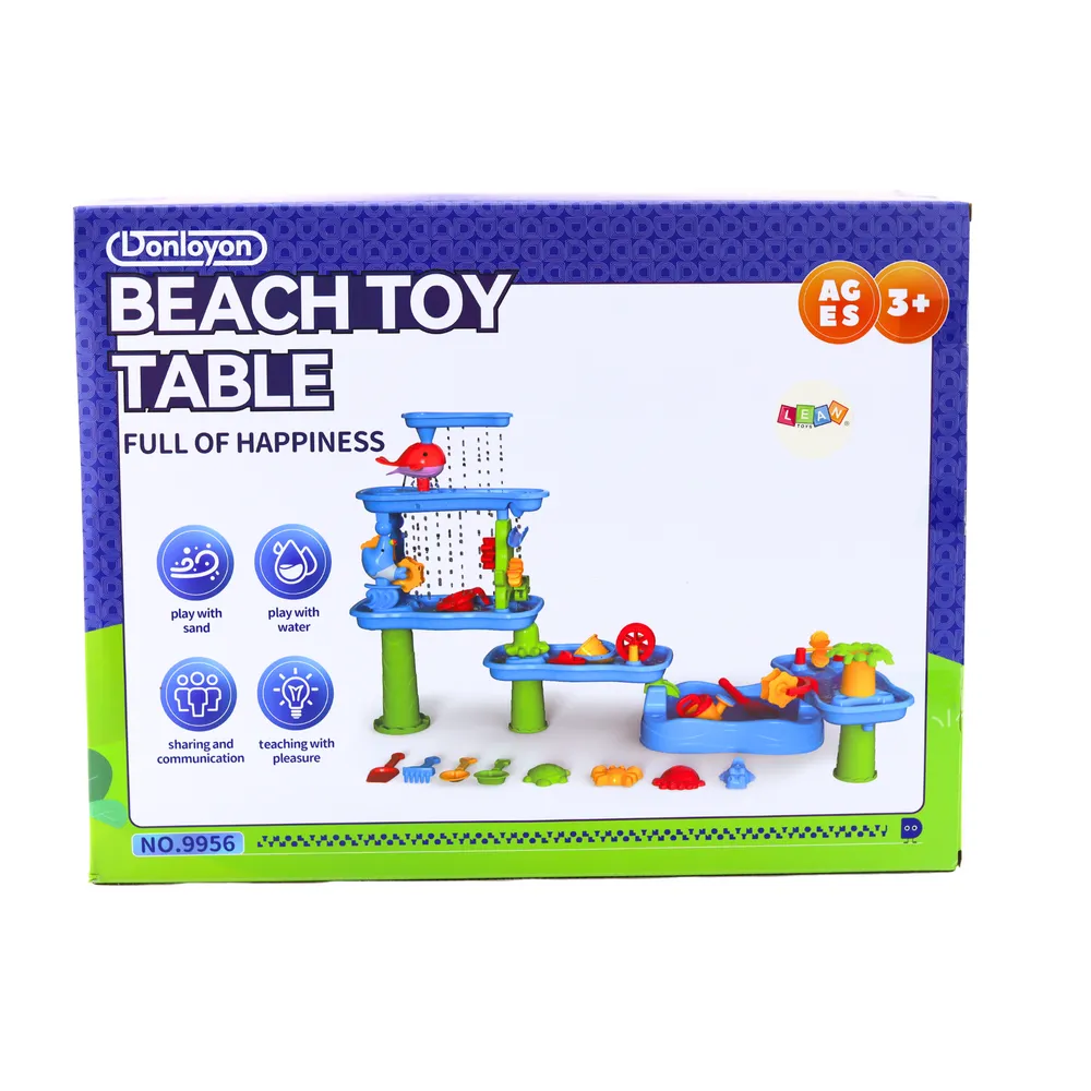 Aktywny stolik edukacyjny do piasku i wody z bezpieczną, stabilną konstrukcją